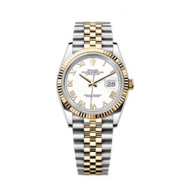 35위 (실사영상) Rolex 로렉스 최고급형!!데이져스트 m126233-0029 드레스워치 넘버원 18K 옐로골드 투톤 콤비 화이트 다이얼 브레이슬릿 스위스 ETA 2836-2 오토매틱 무브먼트 rol0559 - Rolex TOP Grade Quality DATE-JUST Dress Watch NO.1 18k Yellow Gold Noob White Dial Bracelet Automatic Movement