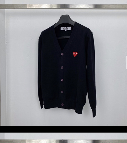 ★(판매완료)★ Comme des Garcons 꼼데가르송 기본와펜 남녀공용 가디건 국내배송건