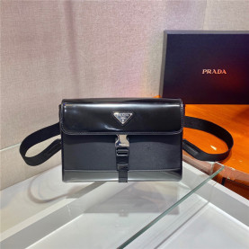 PRADA   프라다 리나일론 가죽 숄더백 2VD044