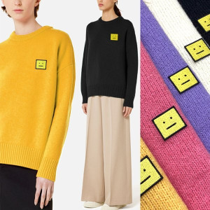 Acne Studios 아크네 옐로우패치 라운드니트