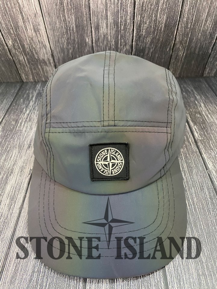 Stone Island 스톤아일랜드 AURORA 리플렉티브 스몰패치와팬 캠프캡[남녀공용]