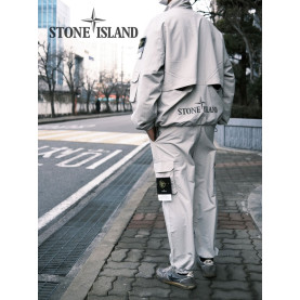 Stone Island 스톤아일랜드 리플렉티브 프론트 더블 포켓 나일론 아노락 [세미오버핏]