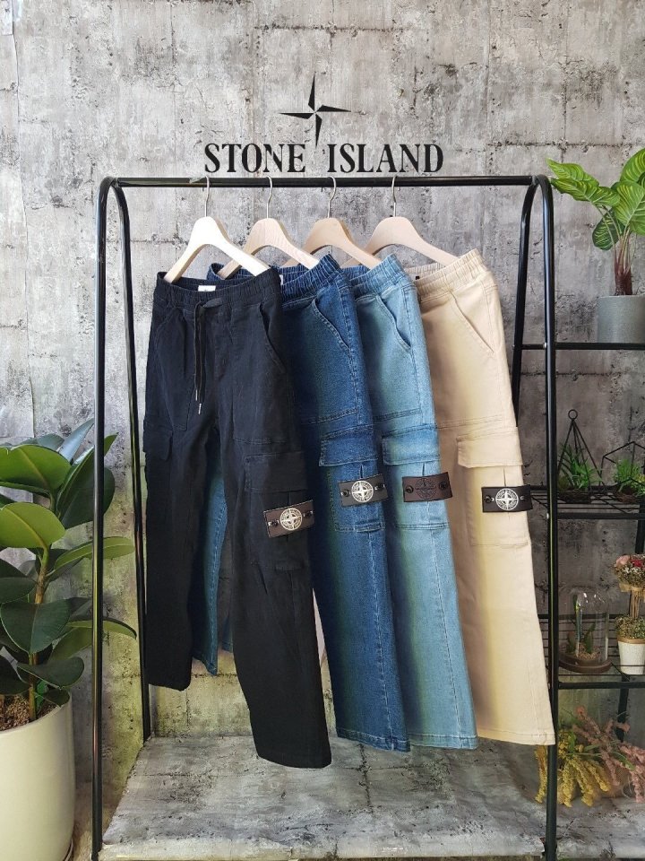 Stone Island 스톤아일랜드 베이직 .일자.스판팬츠