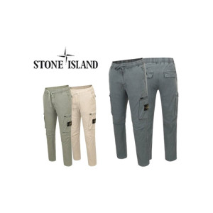 Stone Island 스톤아일랜드 지퍼 배기핏 밴딩 카고 팬츠