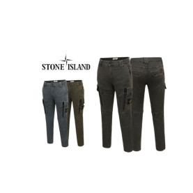 Stone Island 스톤아일랜드 사이드포켓 지퍼 슬림팬츠