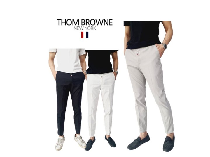 Thom Browne  톰브라운 듀얼 후크 9부 슬랙스