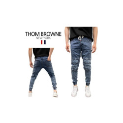 Thom Browne  톰브라운 밴딩 앞포켓 청조거팬츠