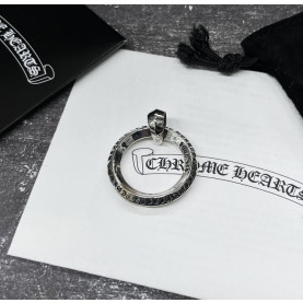 Chrome Hearts 크롬하츠 CH PLUS 클래식 라운드 레터링 RING 팬던트&키링 silver.925 [1:1제작] 남녀공용