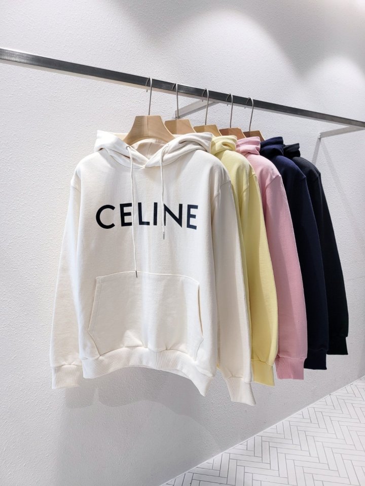 CELINE  셀린느 로고 나염 후드