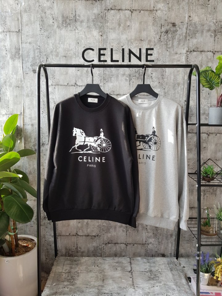 CELINE 셀린느 기마로고  맨투맨