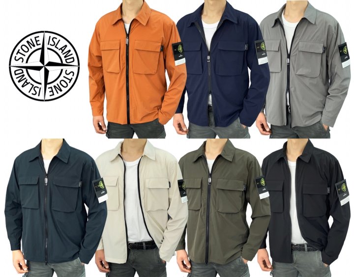 Stone Island 스톤아일랜드 나슬란 더블포켓 ZIP 올드이펙터 나일론 TC 오버셔츠[가을신상]