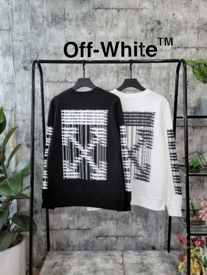 Off-White 오프화이 X3D백로고  맨투맨