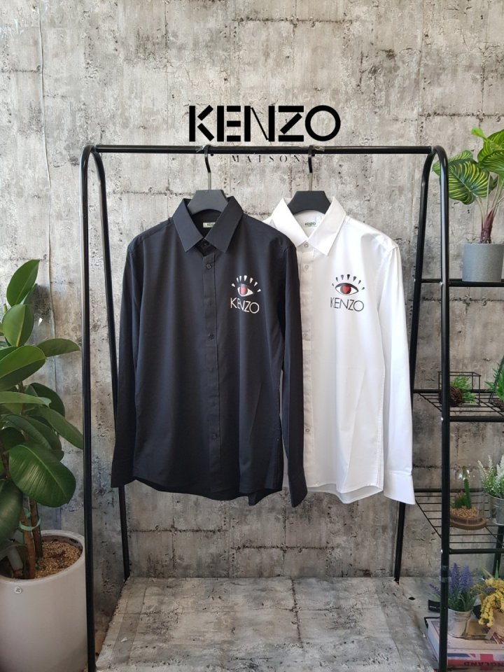 Kenzo 겐조 아이즈 로고 스판셔츠