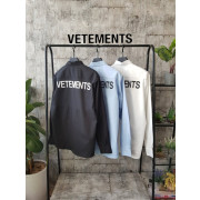 VETEMENTS 베트멍 베이직  백로고 워싱셔츠