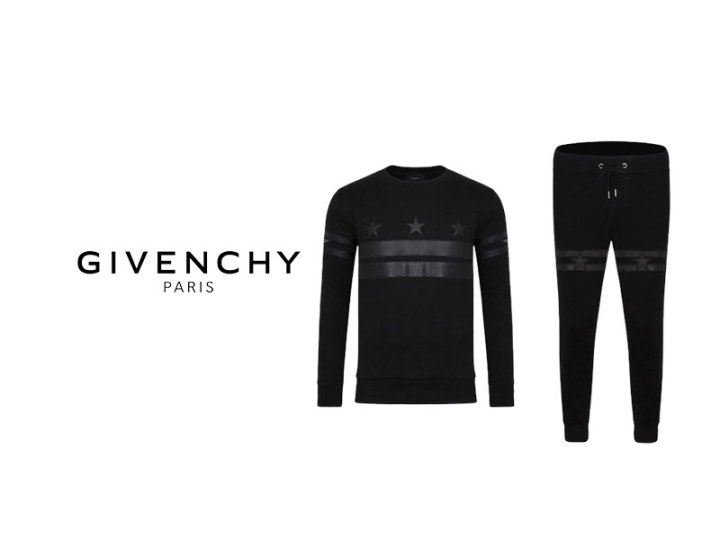 GIVENCHY 지방시 레더엠보 맨투맨 트레이닝 세트