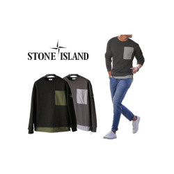 Stone Island   스톤아일랜드  스트링 레이어드 맨투맨