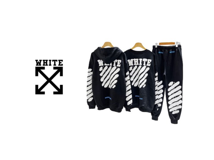 Off-White 오프화이트 횡단 후드&맨투맨&바지 세트