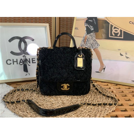 Chanel  샤넬 22K 스몰 탑핸들 플랩백 AS3652