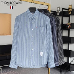 Thom Browne 톰브라운 린넨 세로줄 셔츠