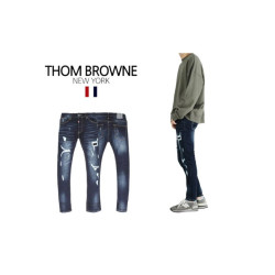 Thom Browne  톰브라운 디스트로이드 슬림테이퍼드 청바지