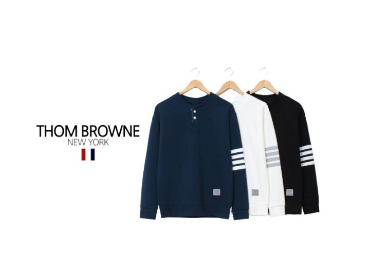 Thom Browne  톰브라운 헨리넥 긴팔티셔츠