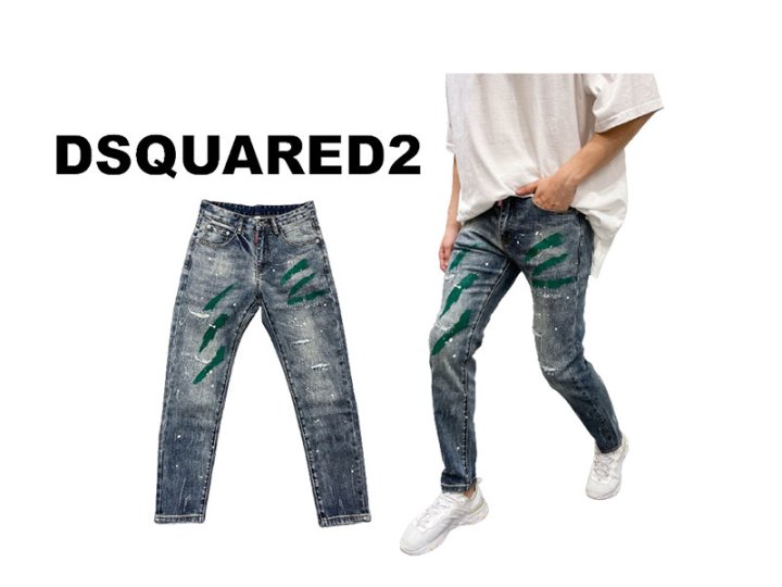 Dsquared2 디스퀘어드2 헐크 페인팅 스크레치 청바지