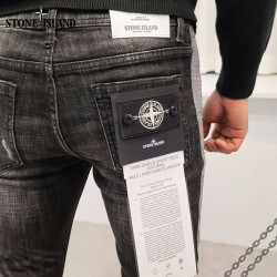 Stone Island 스톤아일랜드 백패치 라인 흑 청바지