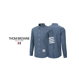 Thom Browne 톰브라운 블루닝 사선 완장 셔츠