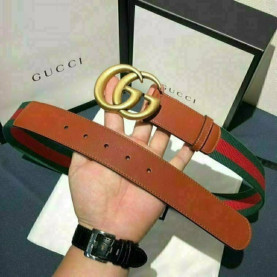 Gucci  구찌 인터로킹 G버클 웹삼선