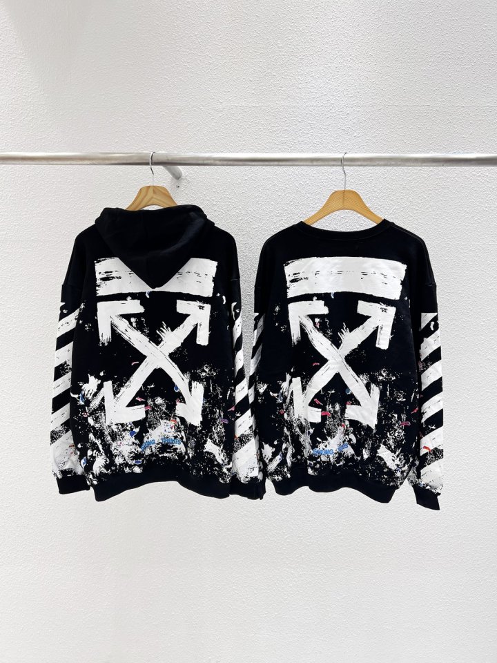 Off-White 오프화이트 페인트 후드&맨투맨