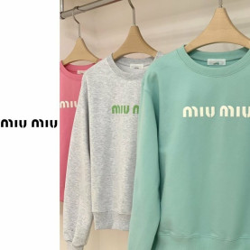 Miumiu 미우미우 베이직 레터링 맨투맨