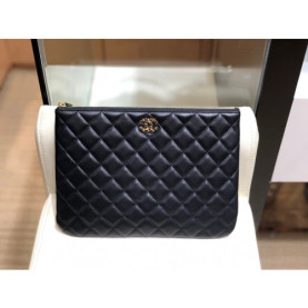 ★(판매완료)★ Chanel 샤넬 클러치 28cm 램스킨 금장 국내배송건