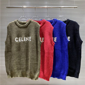 CELINE 셀린느  1035 로고 니트 조끼