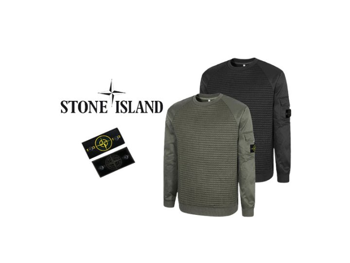 Stone Island 스톤아일랜드 와플패턴 카고 맨투맨