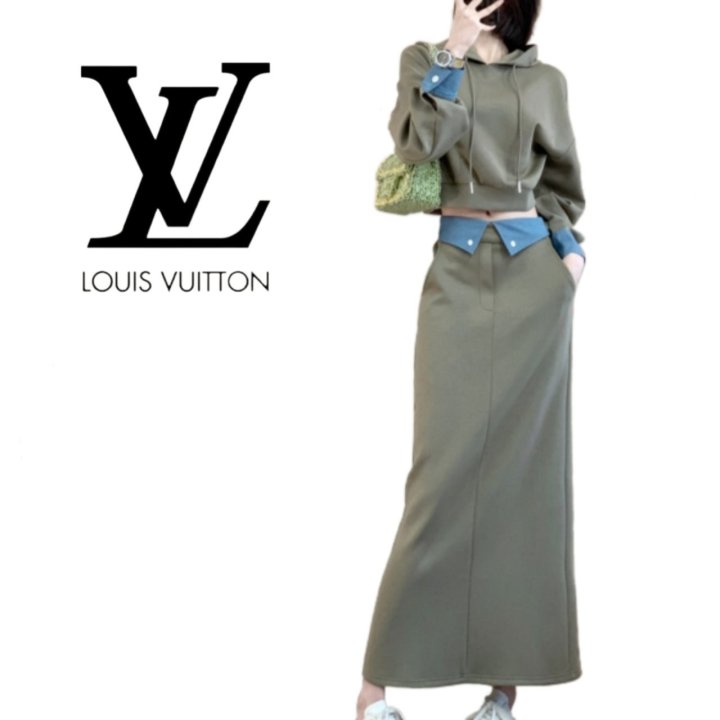 LOUIS VUITTON   루이비통 밀리 청배색 투피스