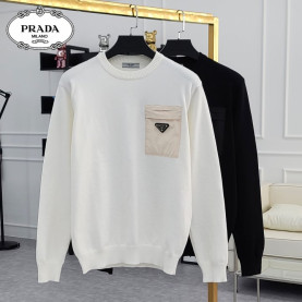 PRADA 프라다 포켓와펜 라운드 니트