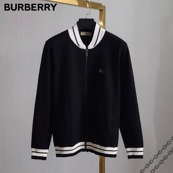 Burberry 버버리 블랙탭 라인 니트 집업