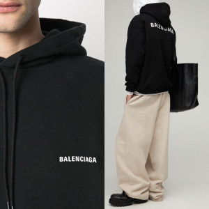 BALENCIAGA 발렌시아가 더블 로고 후드