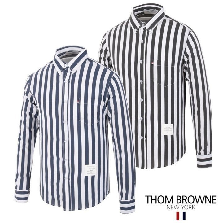 Thom Browne 톰브라운 핀스트라이프 클래식 슬리브 셔츠