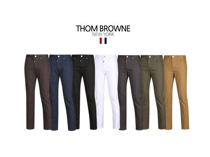 Thom Browne 톰브라운 포인트 데일리 면바지