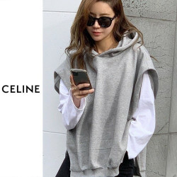 CELINE 셀린느 후드 오버핏 베스트