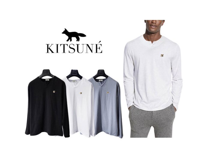 Maison Kitsune 메종키츠네 트임 루즈핏 긴팔