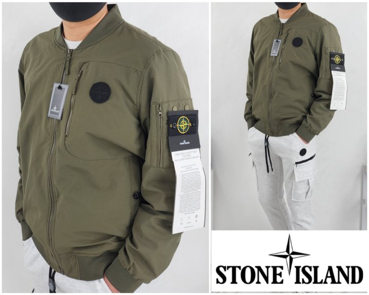 Stone Island 스톤아일랜드 리사이클 항공 블루종