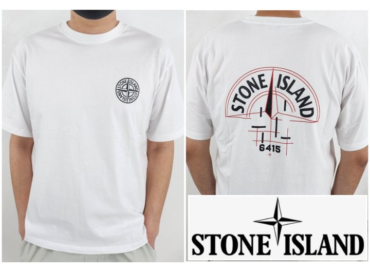 Stone Island 스톤아일랜드 백 더 로고 반팔 티셔츠