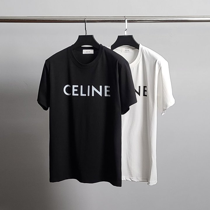 CELINE 셀린느 베이직로고 라운드 반팔티