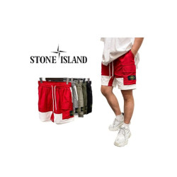 Stone Island 스톤아일랜드 뒤포인트 나일론 메탈 배색 카고반바지