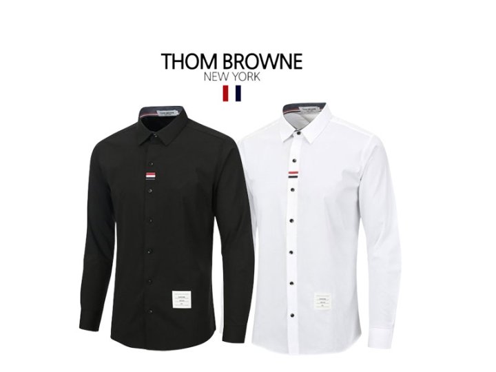 Thom Browne 톰브라운 소매 포인트 수입 고급 셔츠