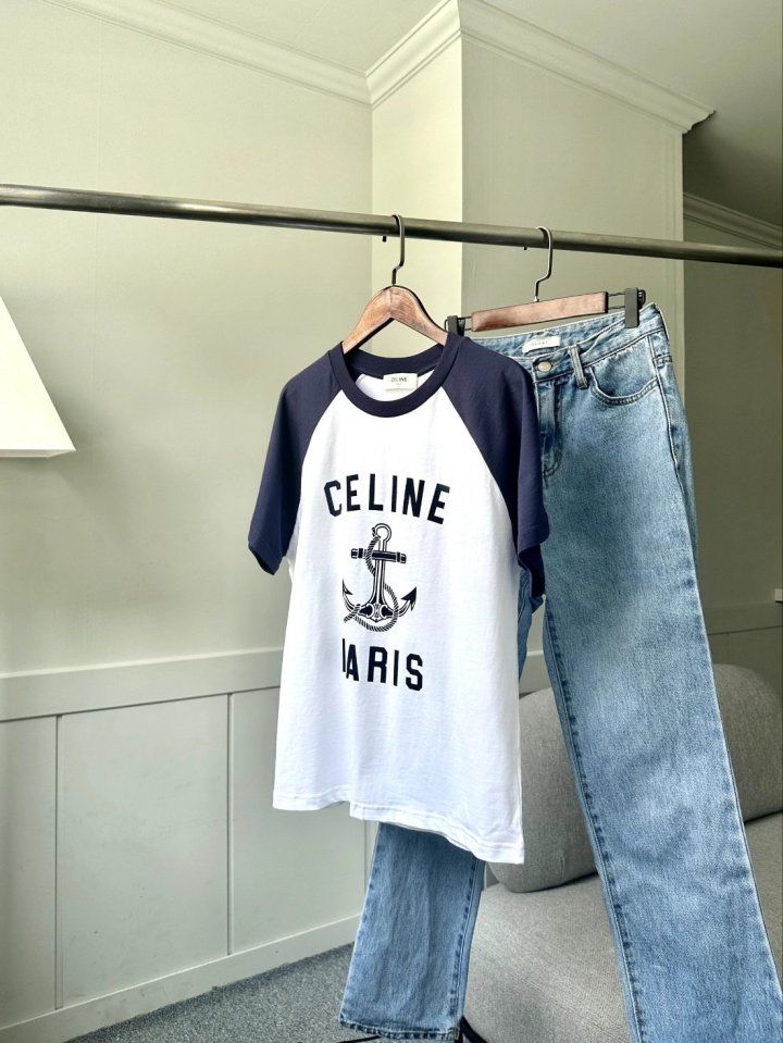 CELINE 셀린느 여성 앵커 반팔