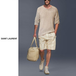 Saint Laurent 세인트로랑 솔리드 하찌 라운드넥