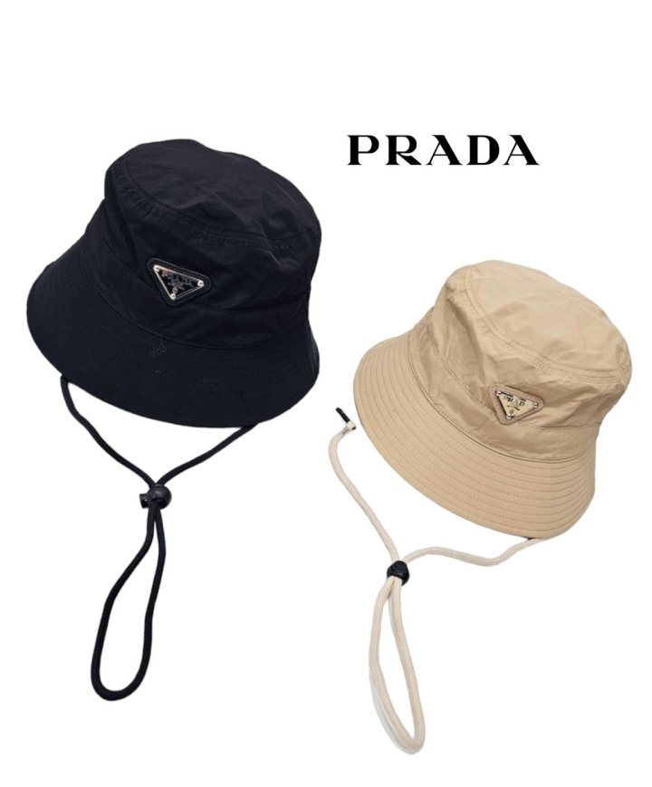 PRADA 프라다 끈 벙거지